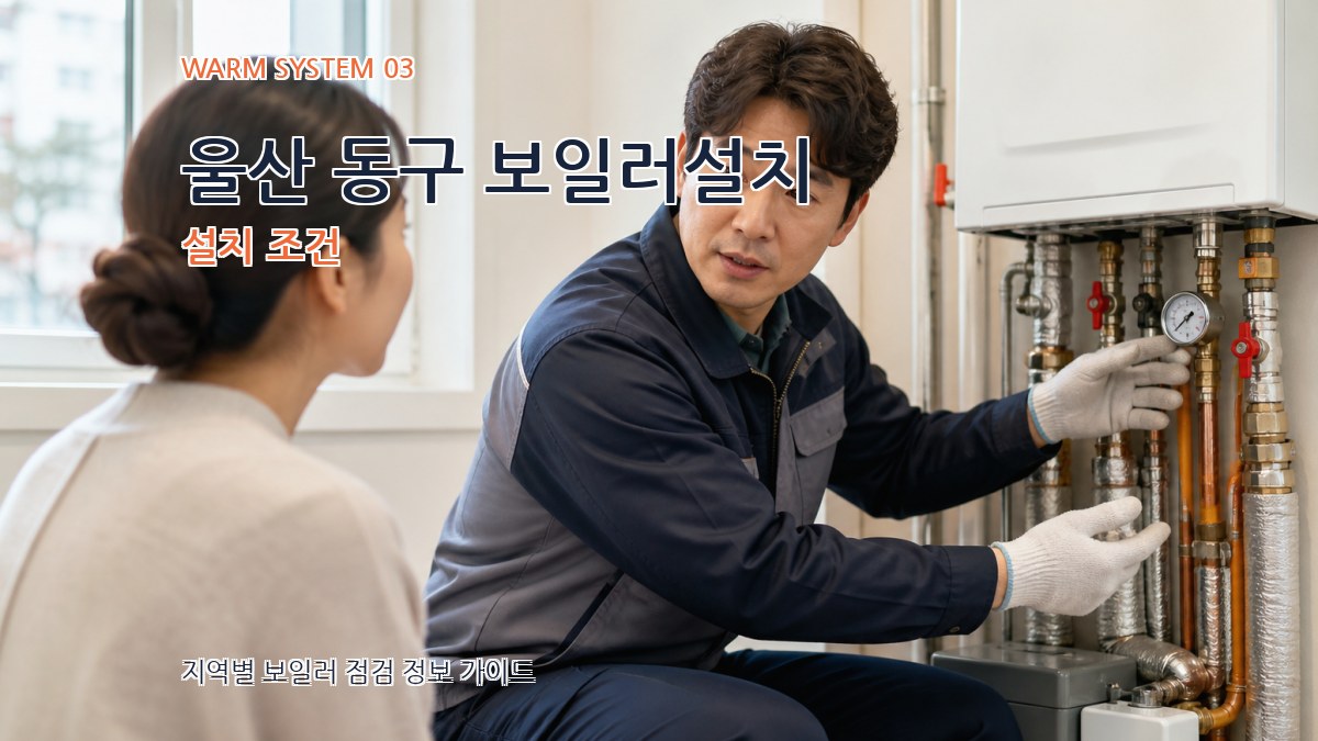 울산 동구 보일러설치 설치 조건