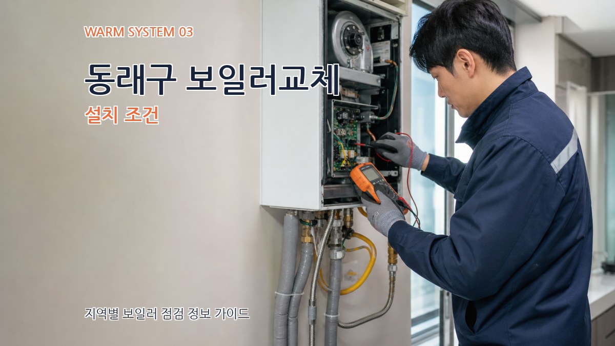 동래구 보일러교체 설치 조건