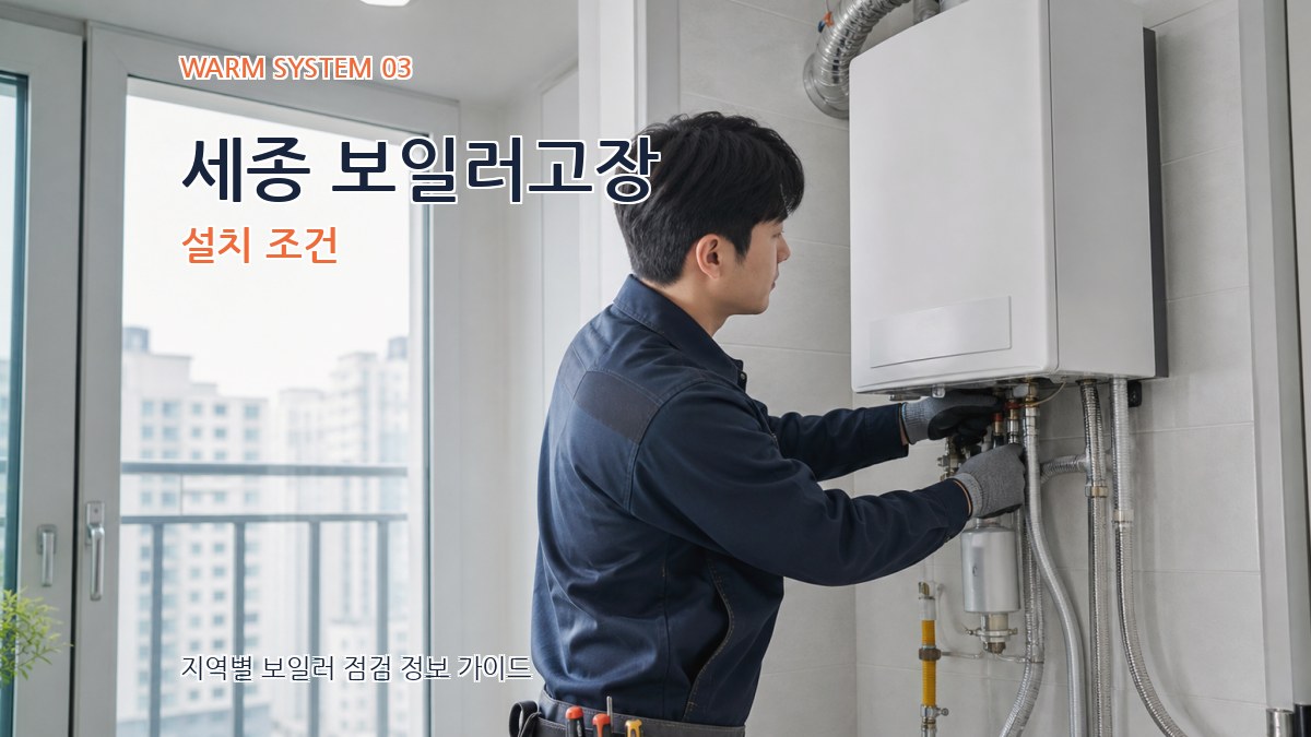 세종 보일러고장 설치 조건
