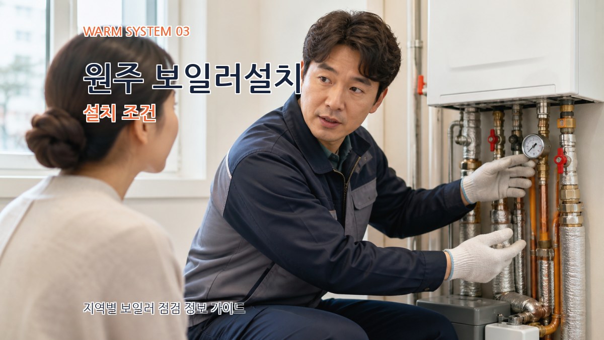원주 보일러설치 설치 조건