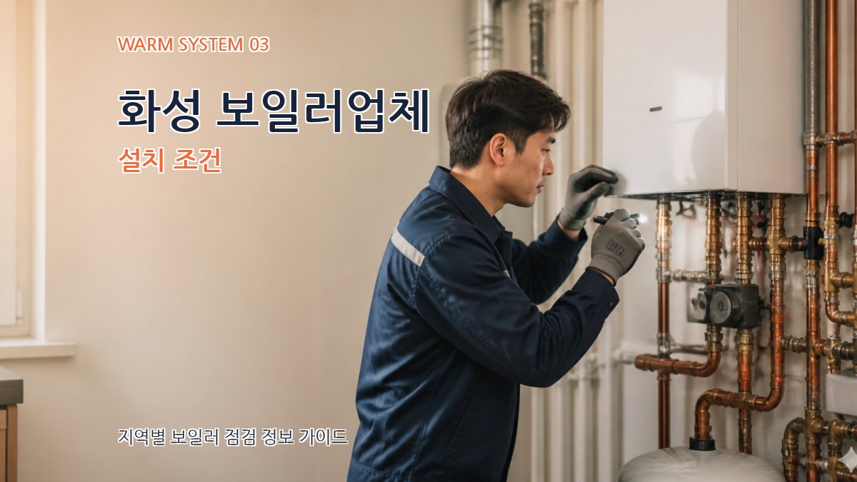 화성 보일러업체 설치 조건