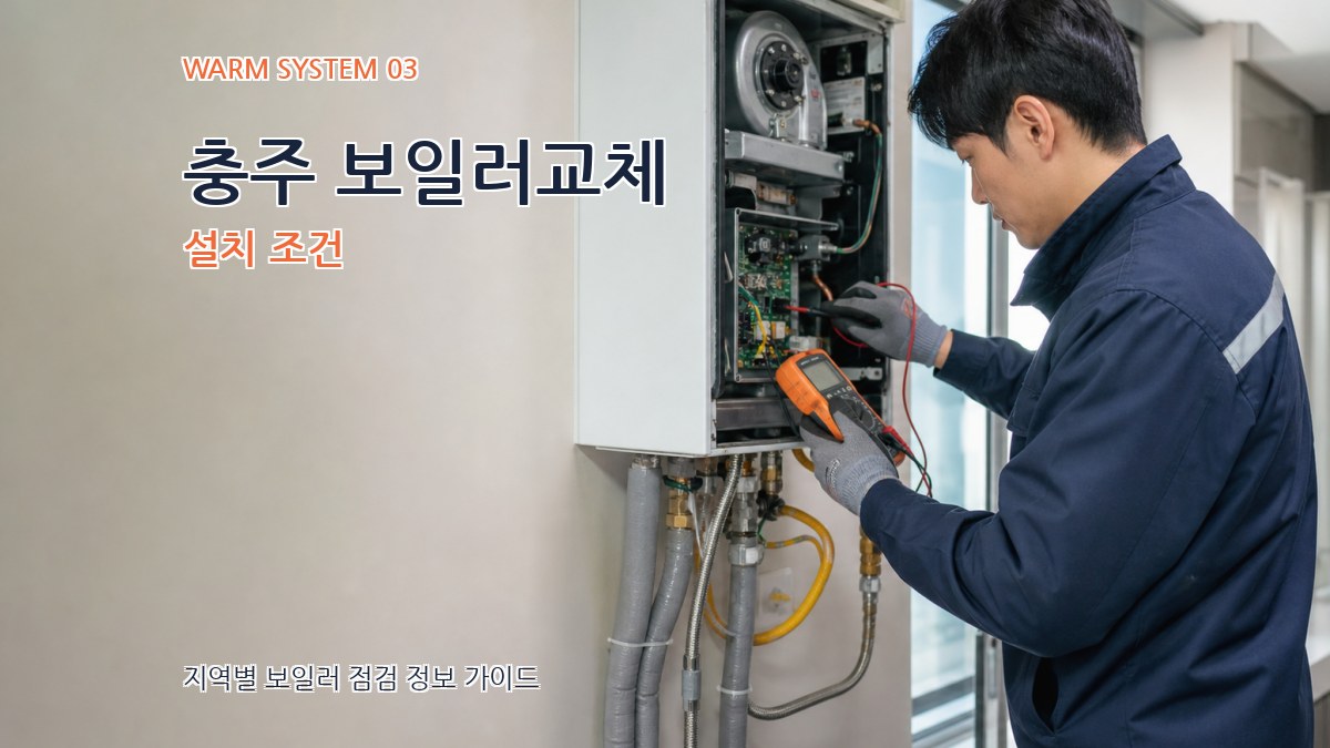 충주 보일러교체 설치 조건