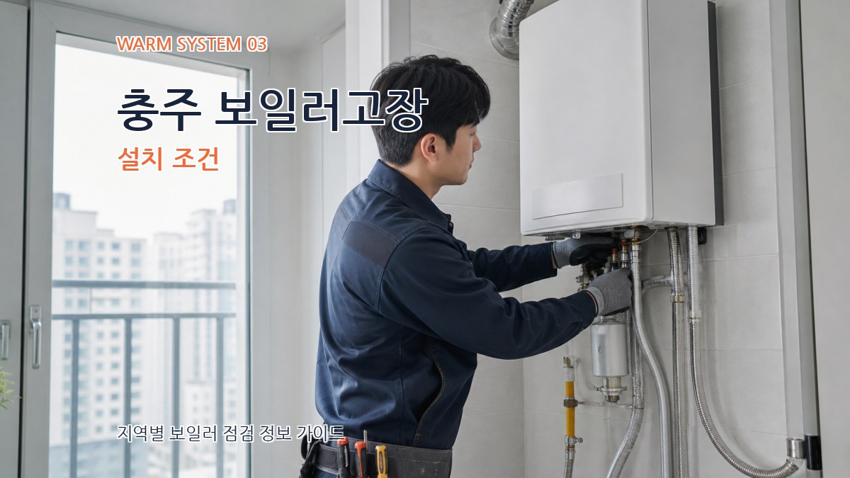 충주 보일러고장 설치 조건