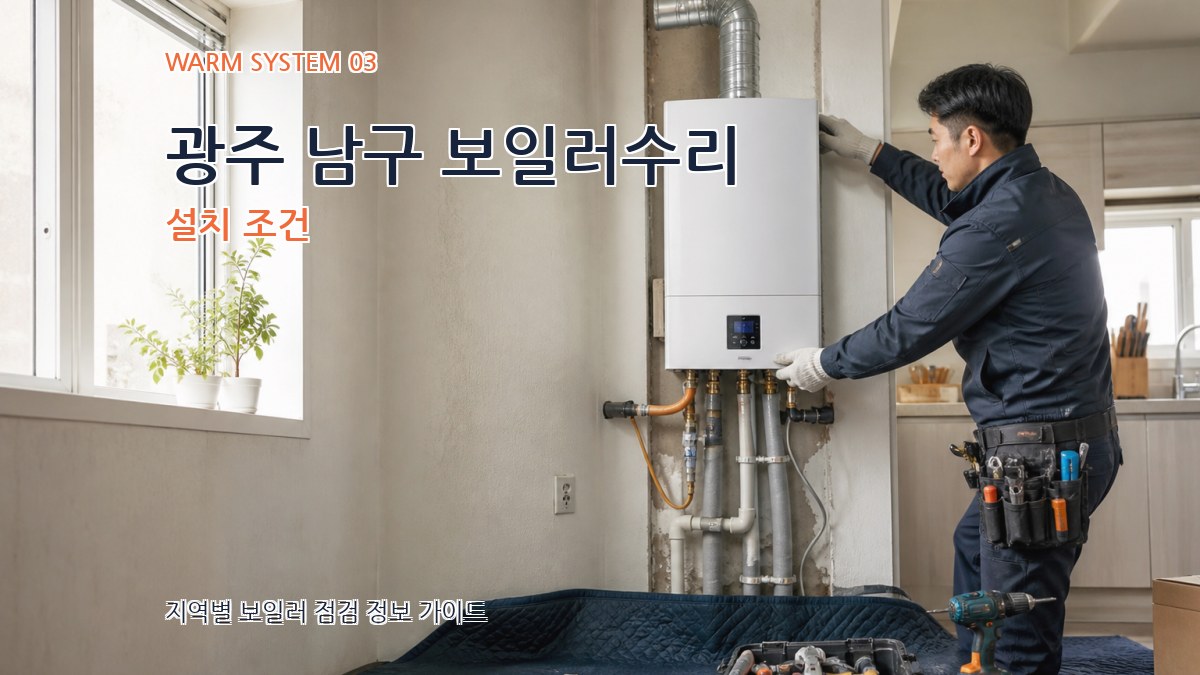 광주 남구 보일러수리 설치 조건