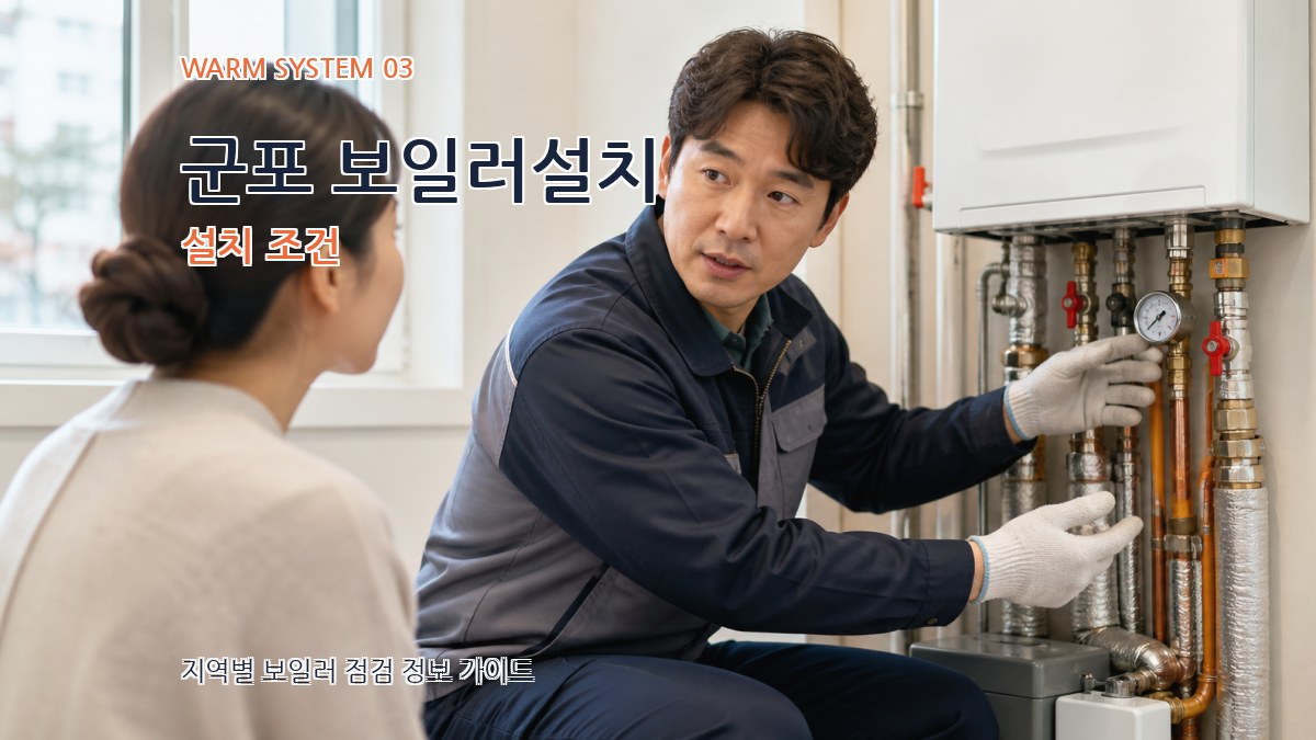 군포 보일러설치 설치 조건