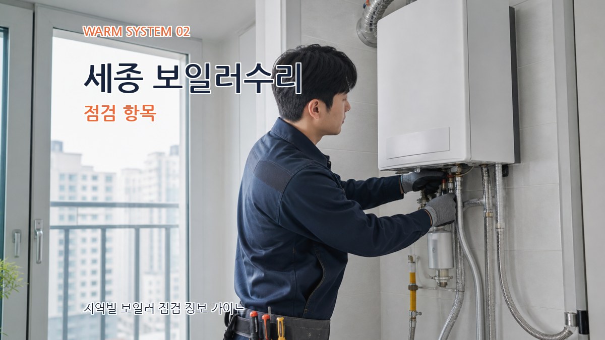 세종 보일러수리 점검 항목