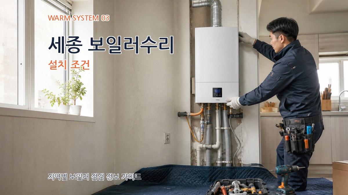 세종 보일러수리 설치 조건