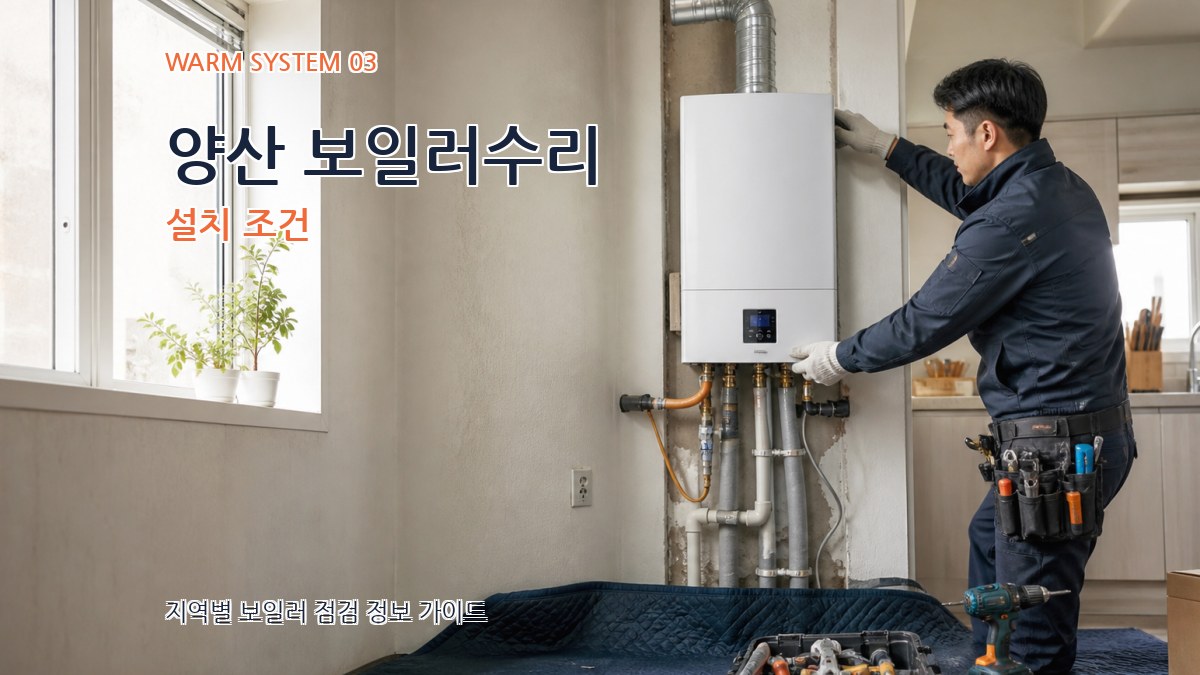 양산 보일러수리 설치 조건