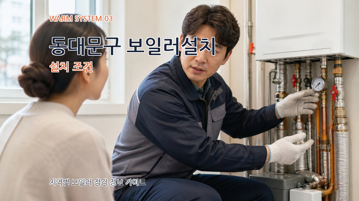 동대문구 보일러설치 설치 조건
