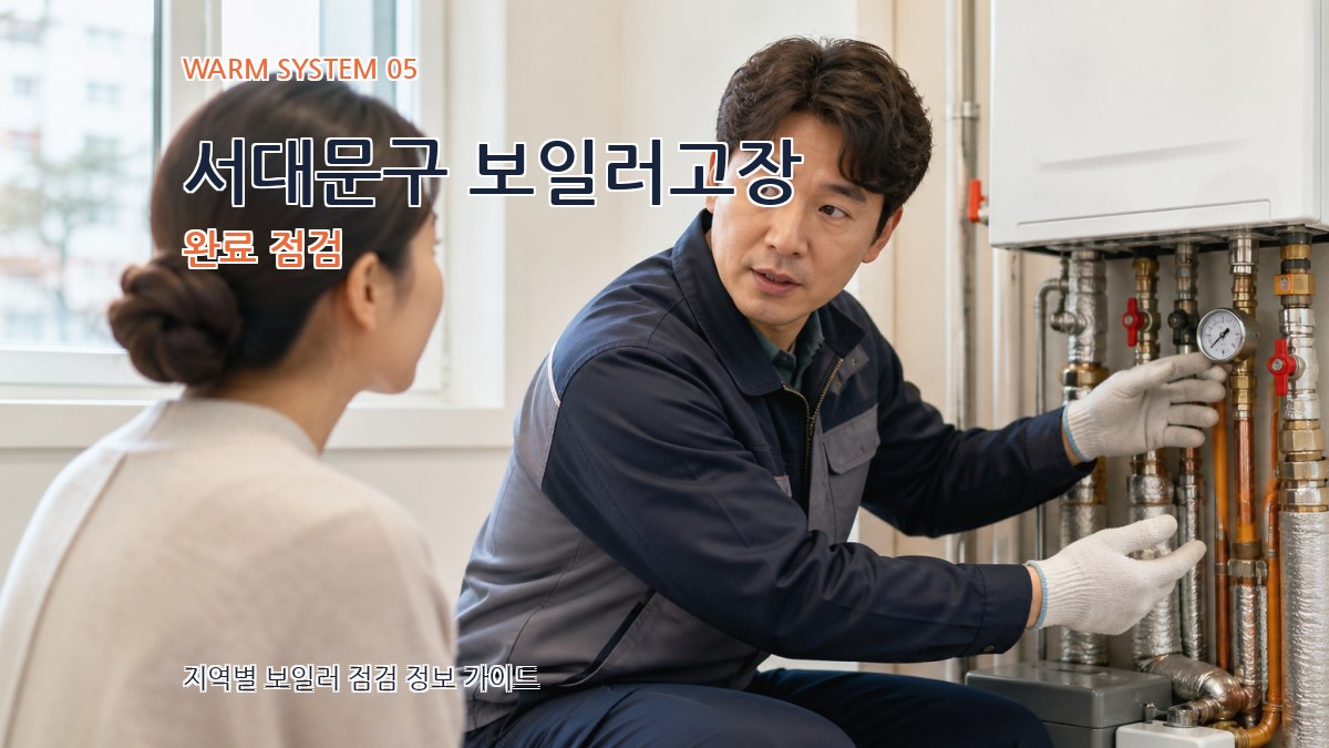 서대문구 보일러고장 완료 점검
