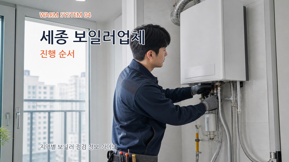 세종 보일러업체 진행 순서
