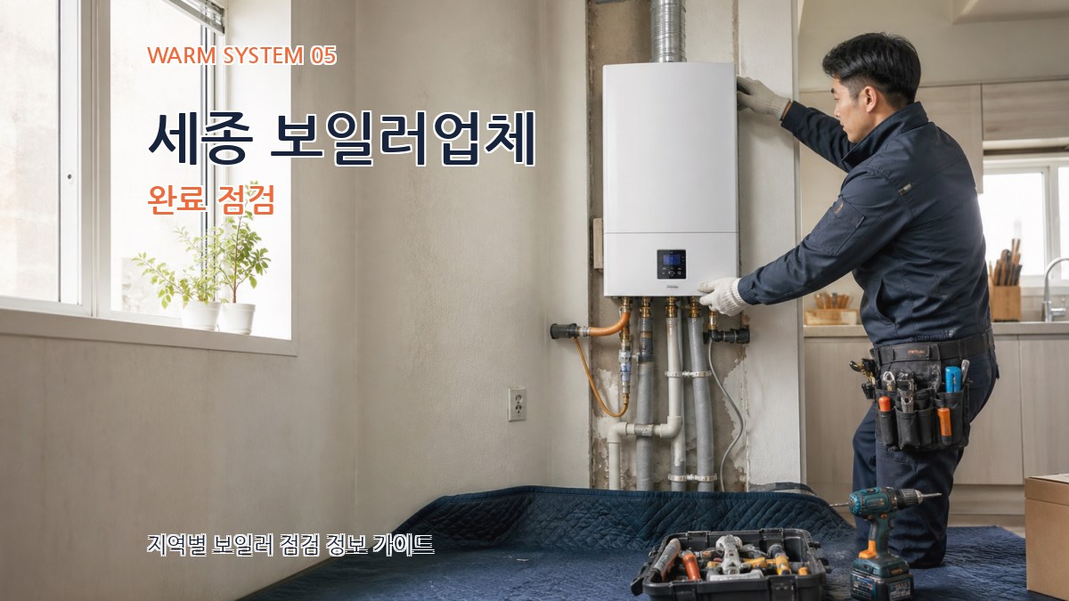 세종 보일러업체 완료 점검
