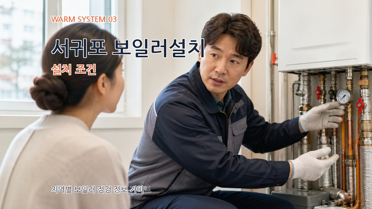 서귀포 보일러설치 설치 조건