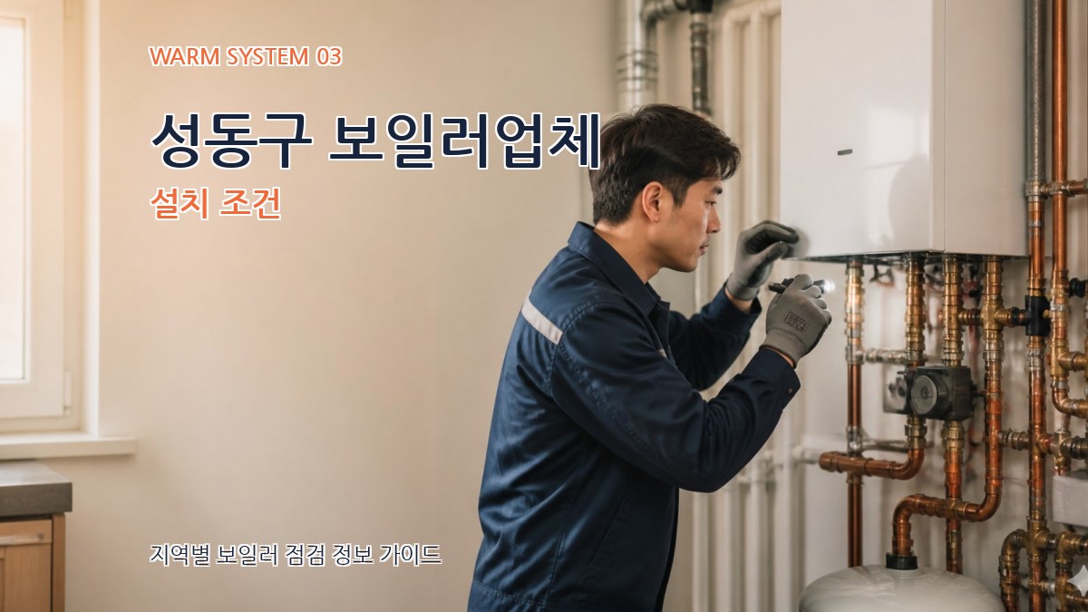 성동구 보일러업체 설치 조건
