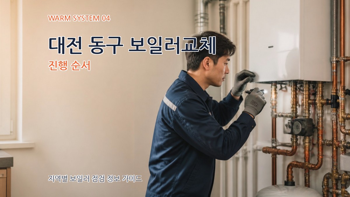 대전 동구 보일러교체 진행 순서