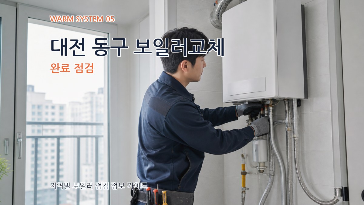 대전 동구 보일러교체 완료 점검