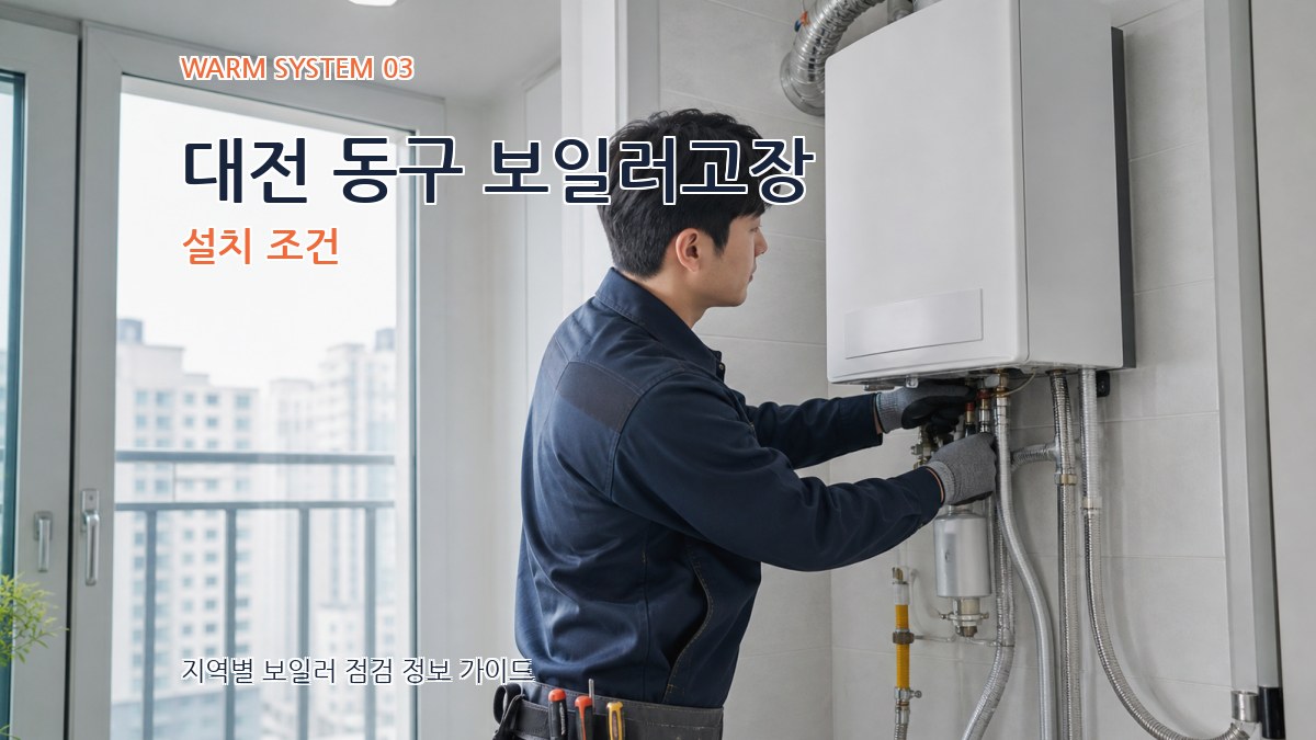 대전 동구 보일러고장 설치 조건
