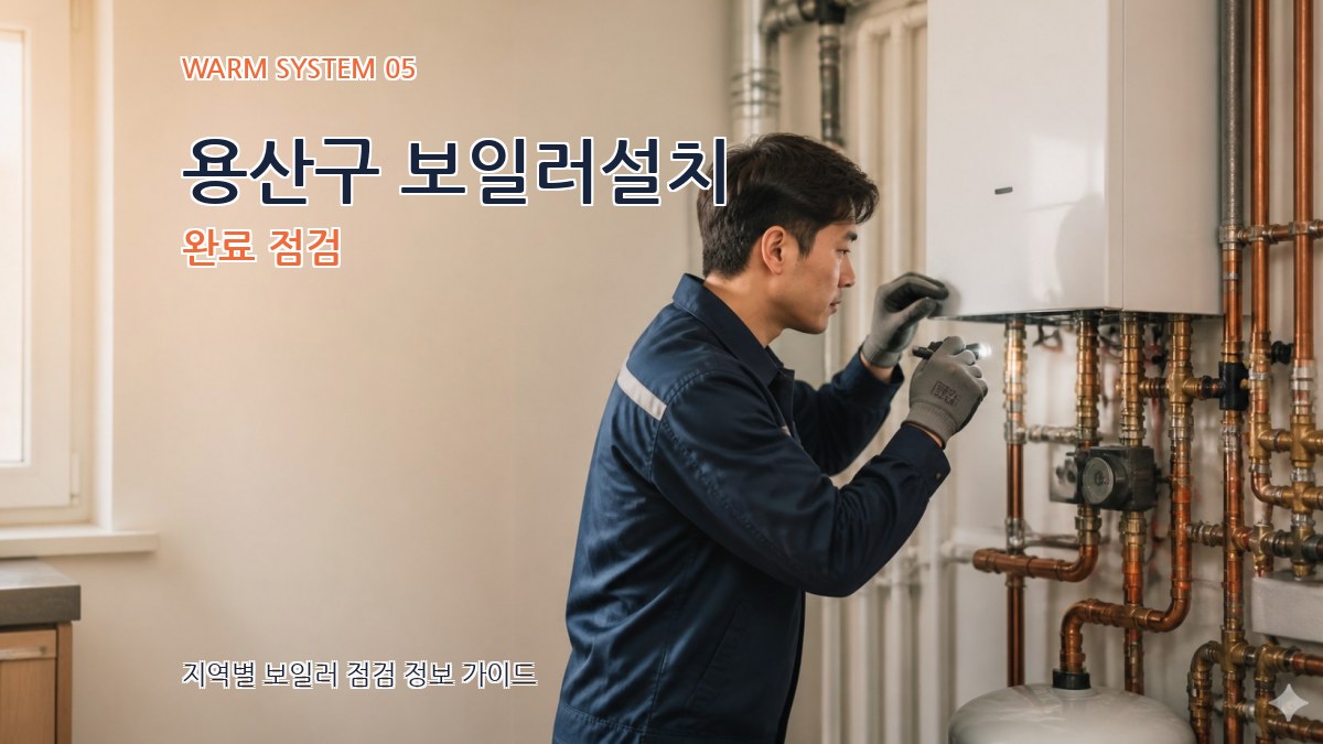 용산구 보일러설치 완료 점검