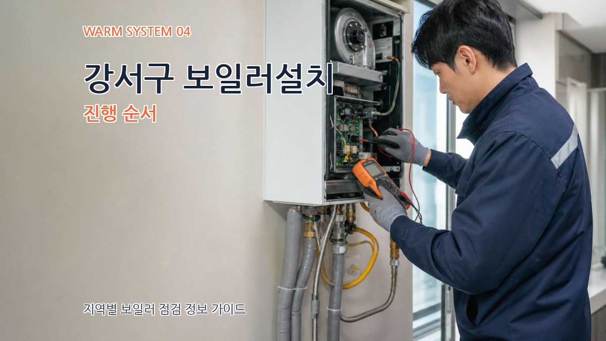 강서구 보일러설치 진행 순서