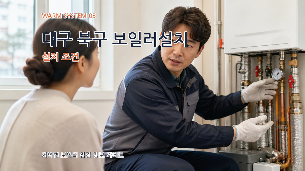 대구 북구 보일러설치 설치 조건