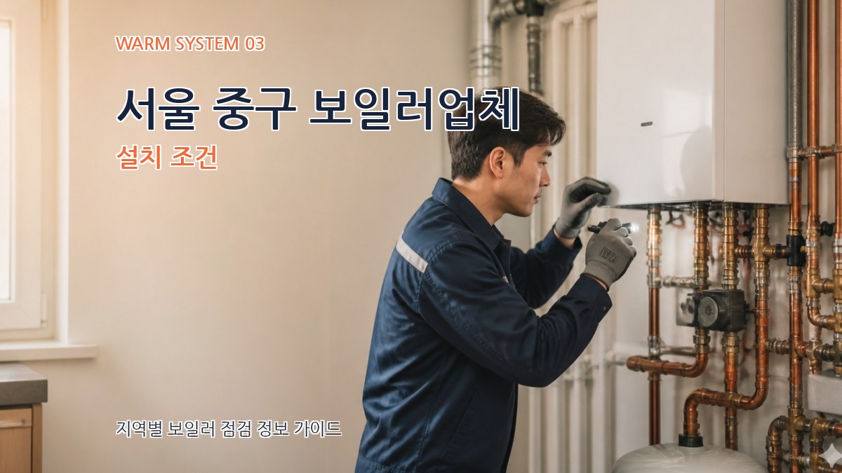 서울 중구 보일러업체 설치 조건
