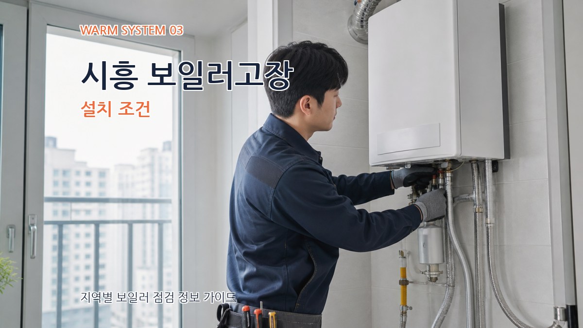 시흥 보일러고장 설치 조건