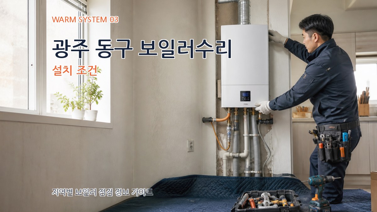 광주 동구 보일러수리 설치 조건