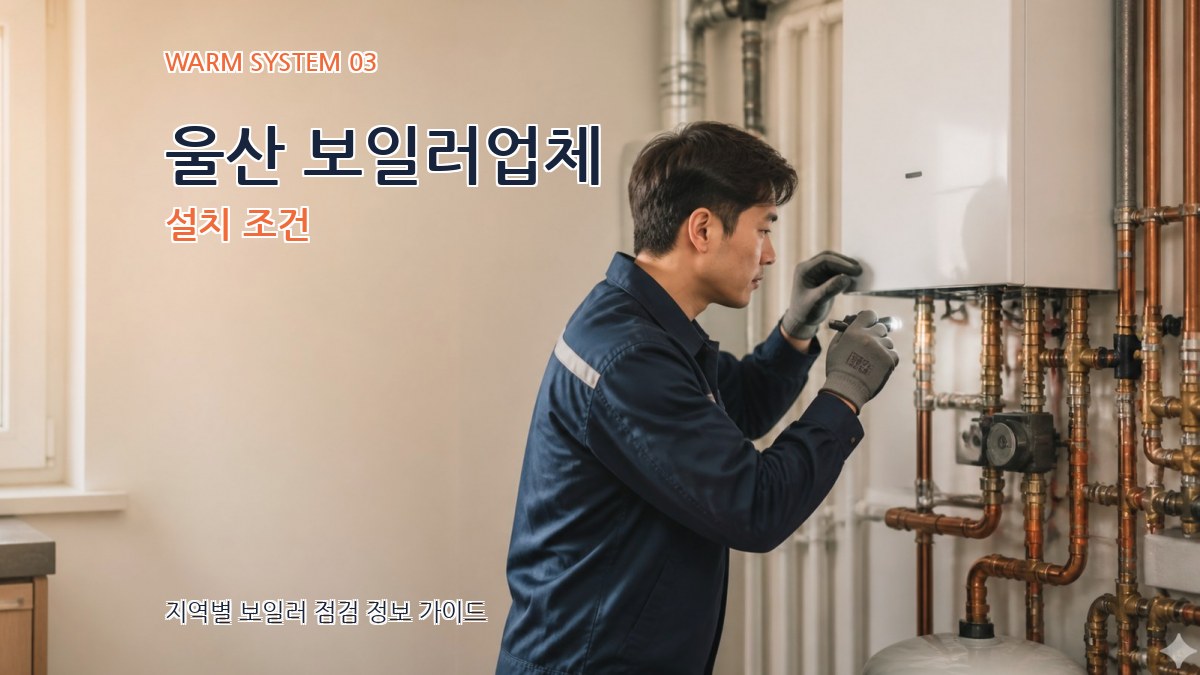 울산 보일러업체 설치 조건