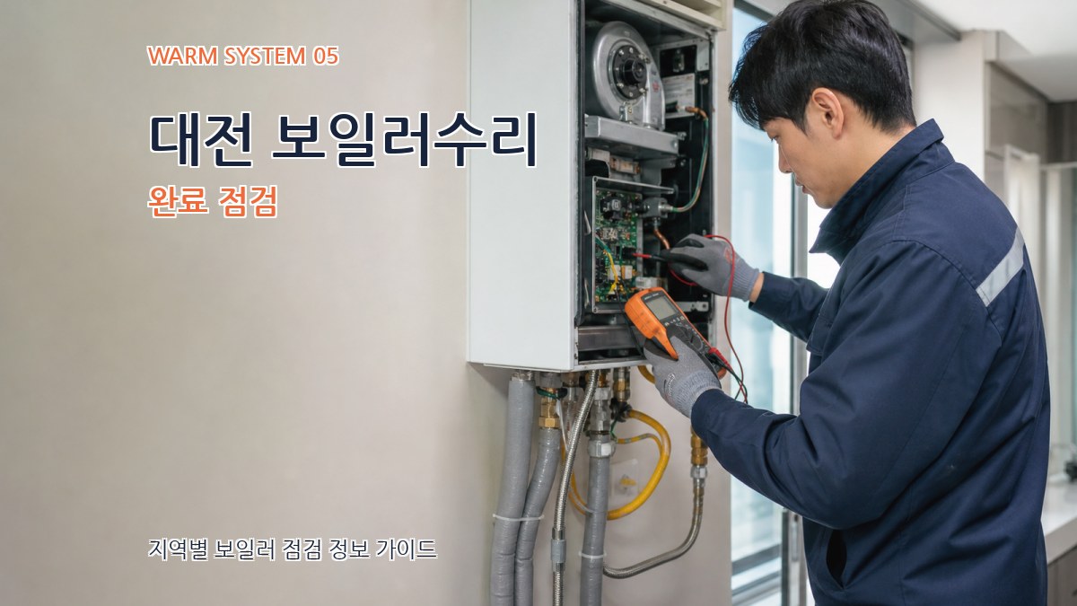 대전 보일러수리 완료 점검