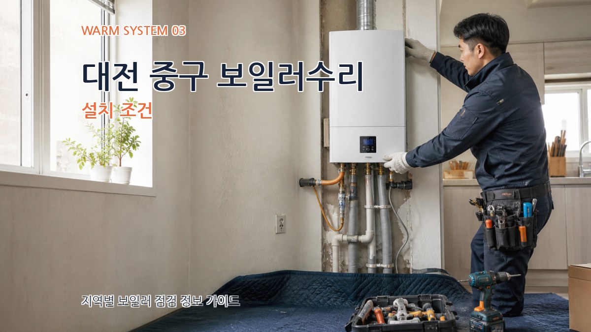 대전 중구 보일러수리 설치 조건