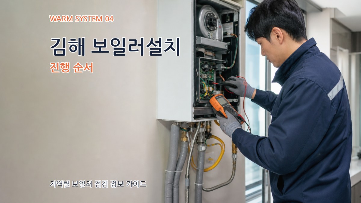 김해 보일러설치 진행 순서