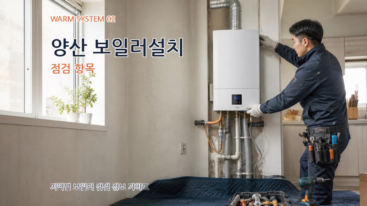 양산 보일러설치 점검 항목