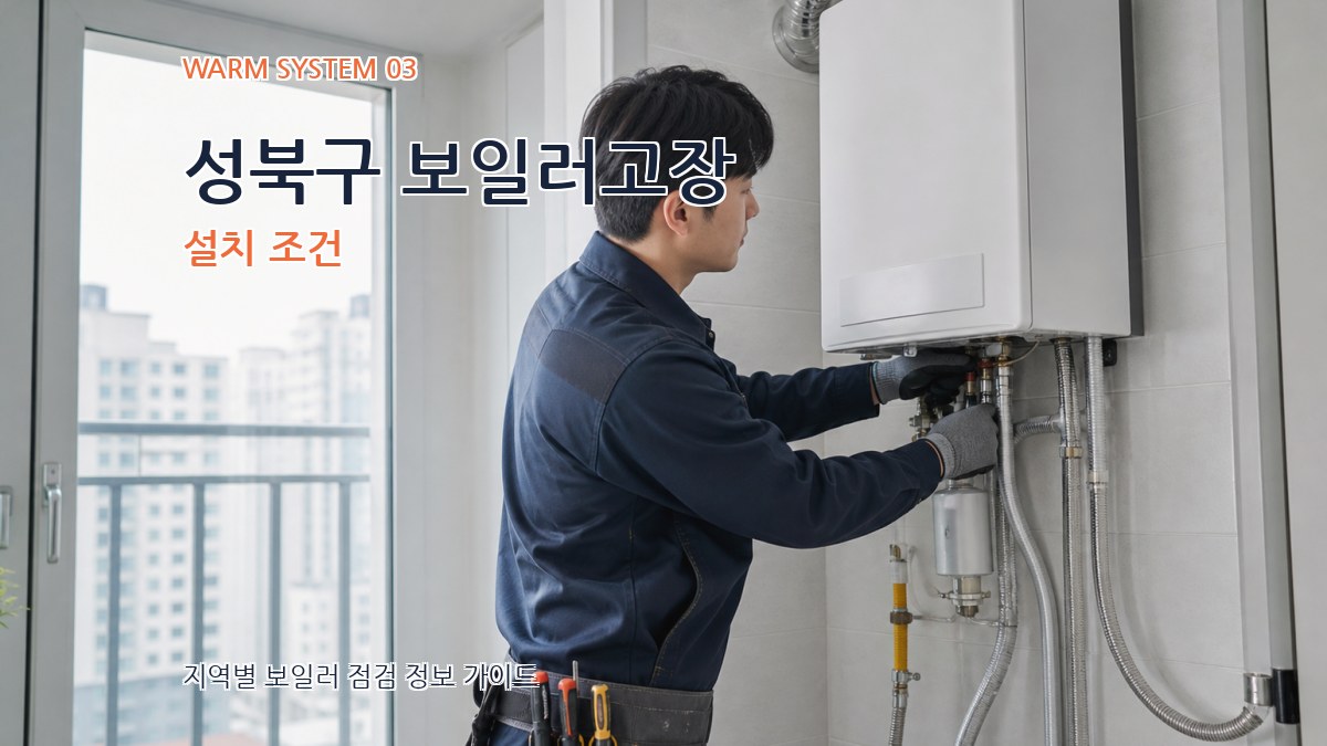 성북구 보일러고장 설치 조건