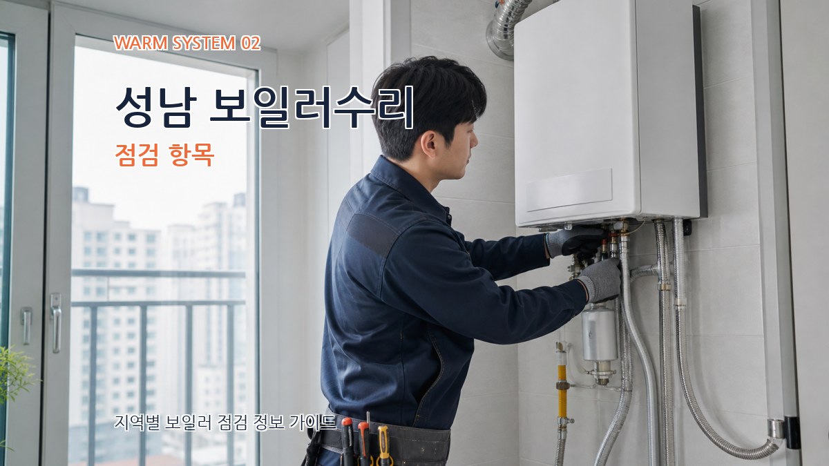 성남 보일러수리 점검 항목