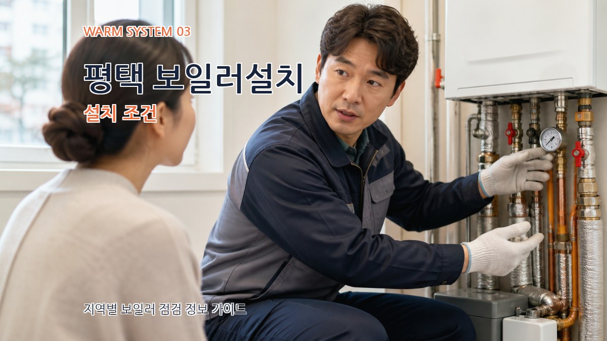 평택 보일러설치 설치 조건