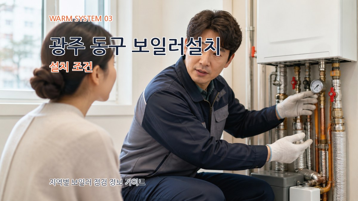 광주 동구 보일러설치 설치 조건