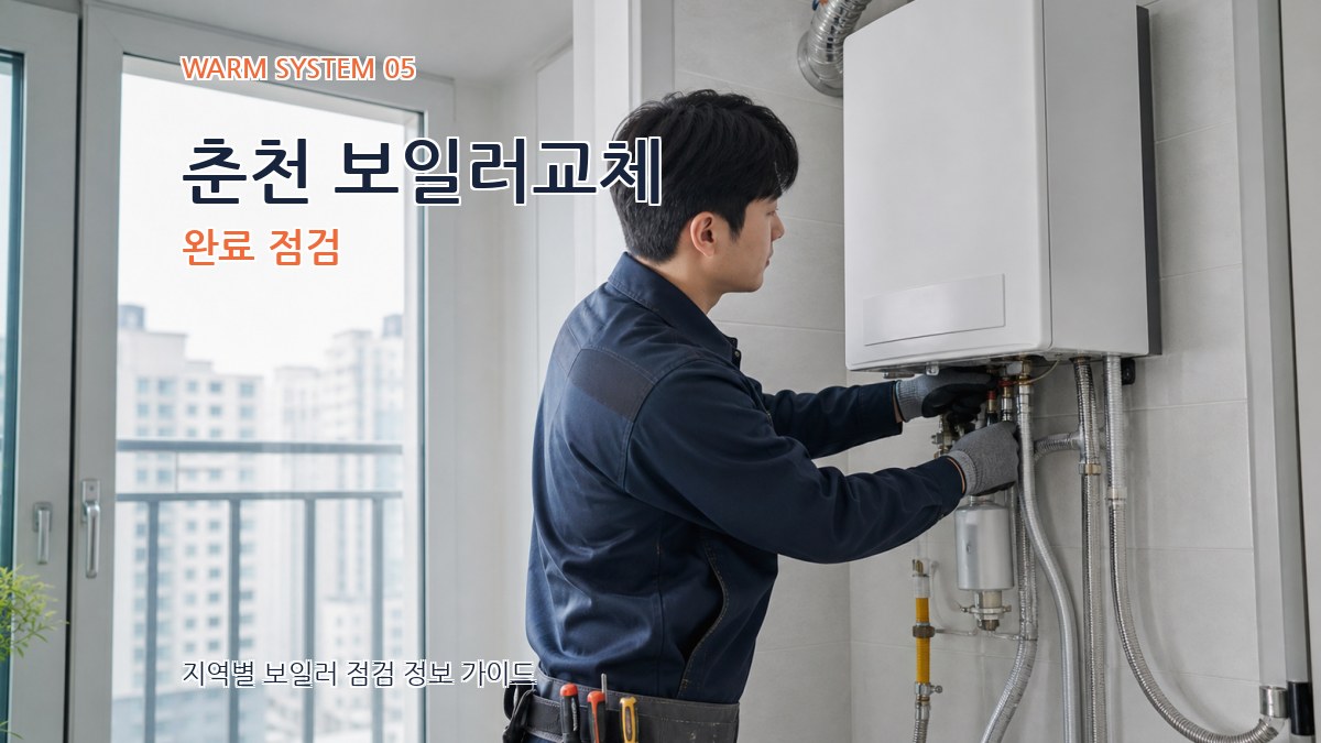춘천 보일러교체 완료 점검