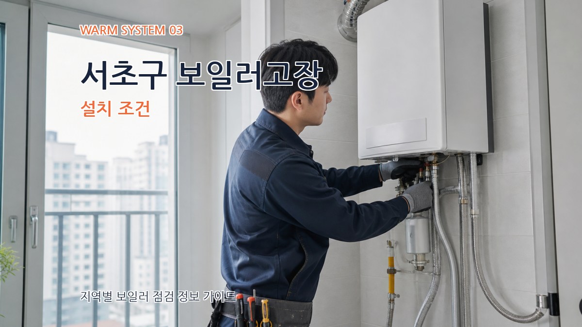 서초구 보일러고장 설치 조건