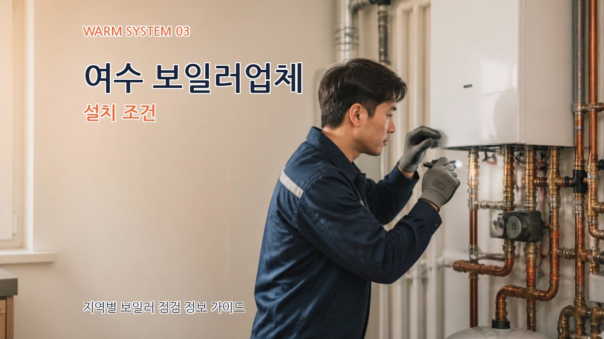 여수 보일러업체 설치 조건