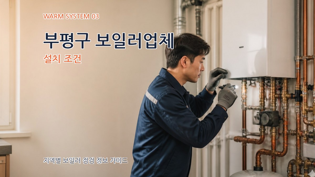 부평구 보일러업체 설치 조건