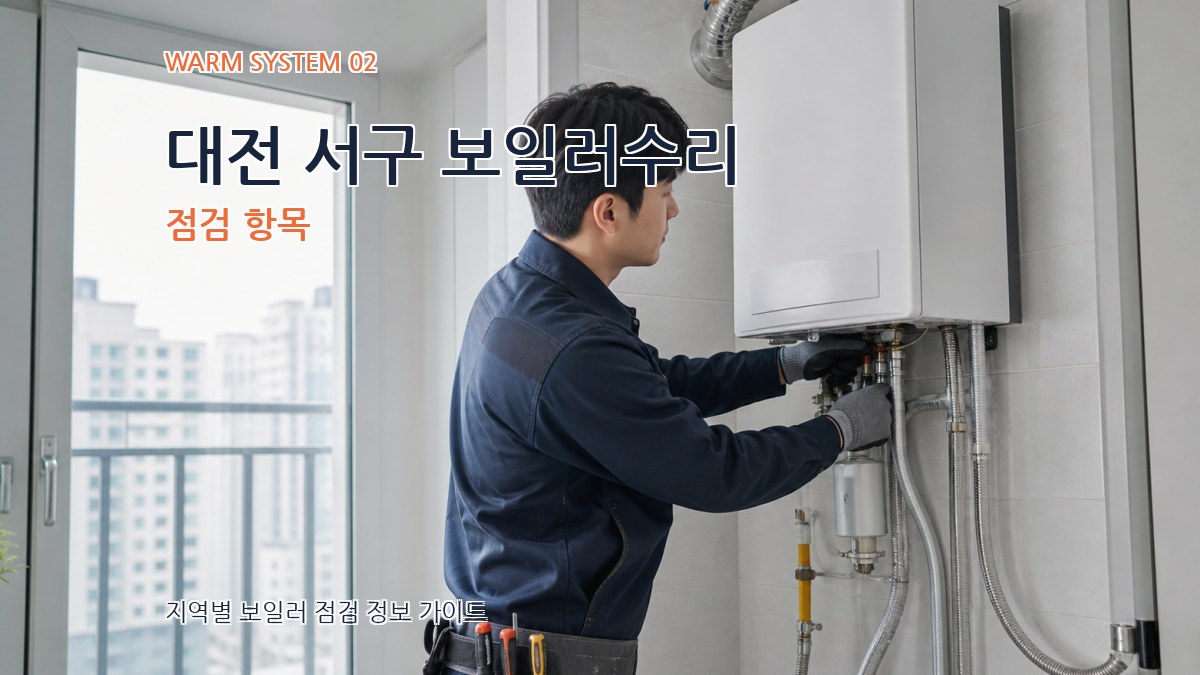 대전 서구 보일러수리 점검 항목