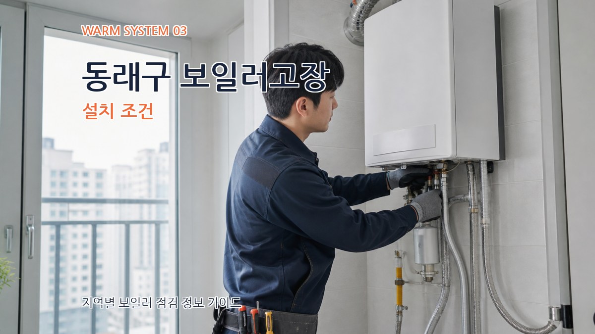 동래구 보일러고장 설치 조건
