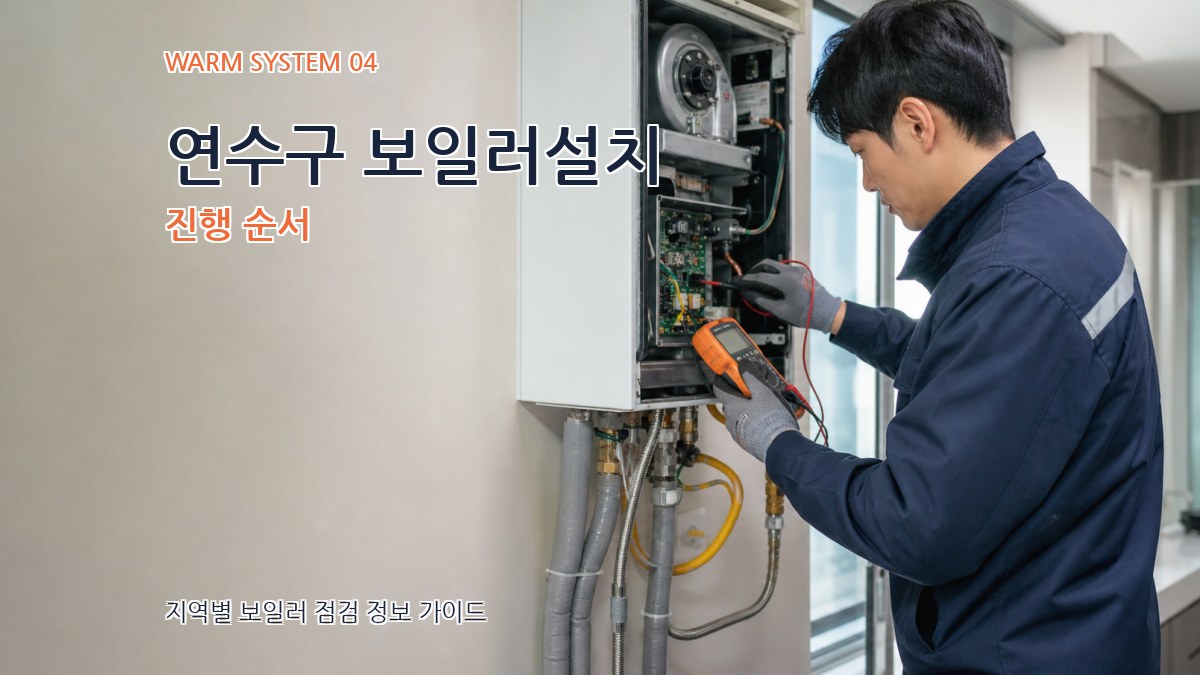 연수구 보일러설치 진행 순서
