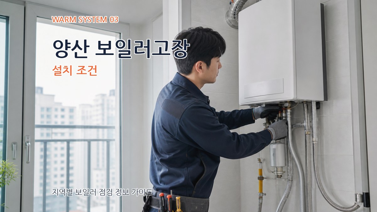 양산 보일러고장 설치 조건