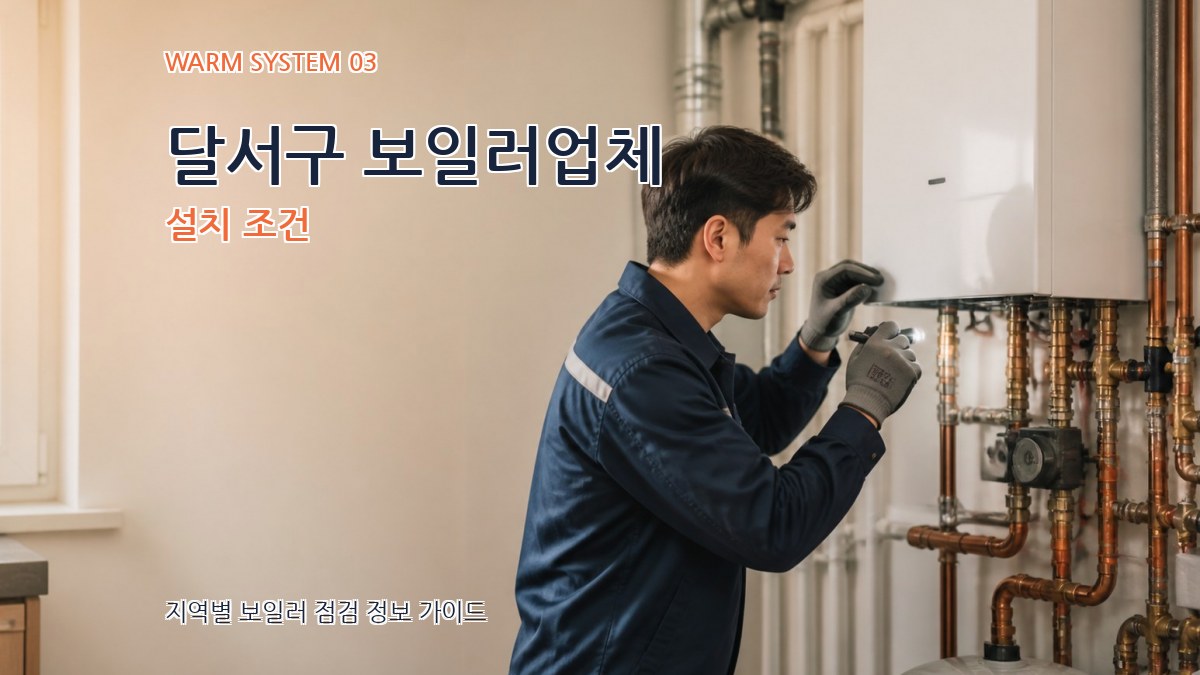 달서구 보일러업체 설치 조건