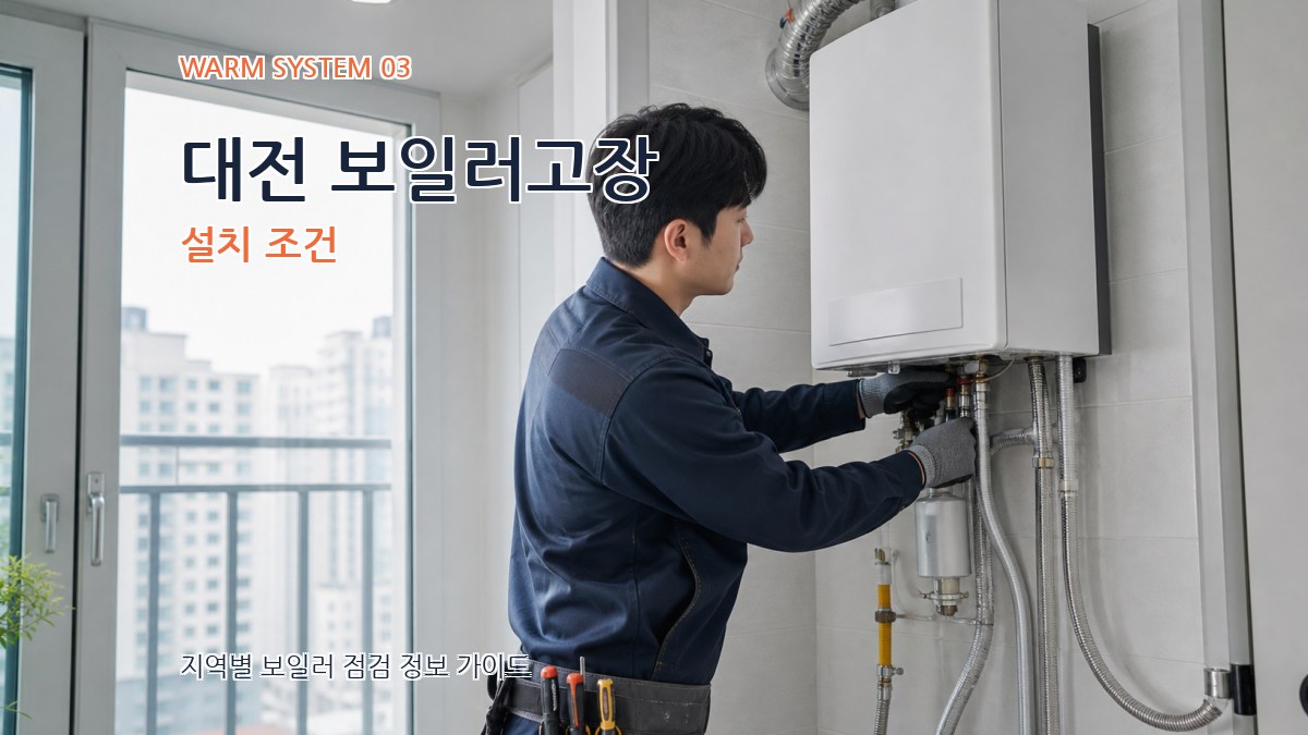 대전 보일러고장 설치 조건