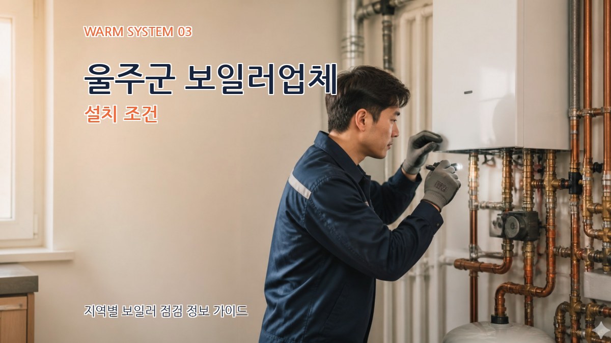 울주군 보일러업체 설치 조건