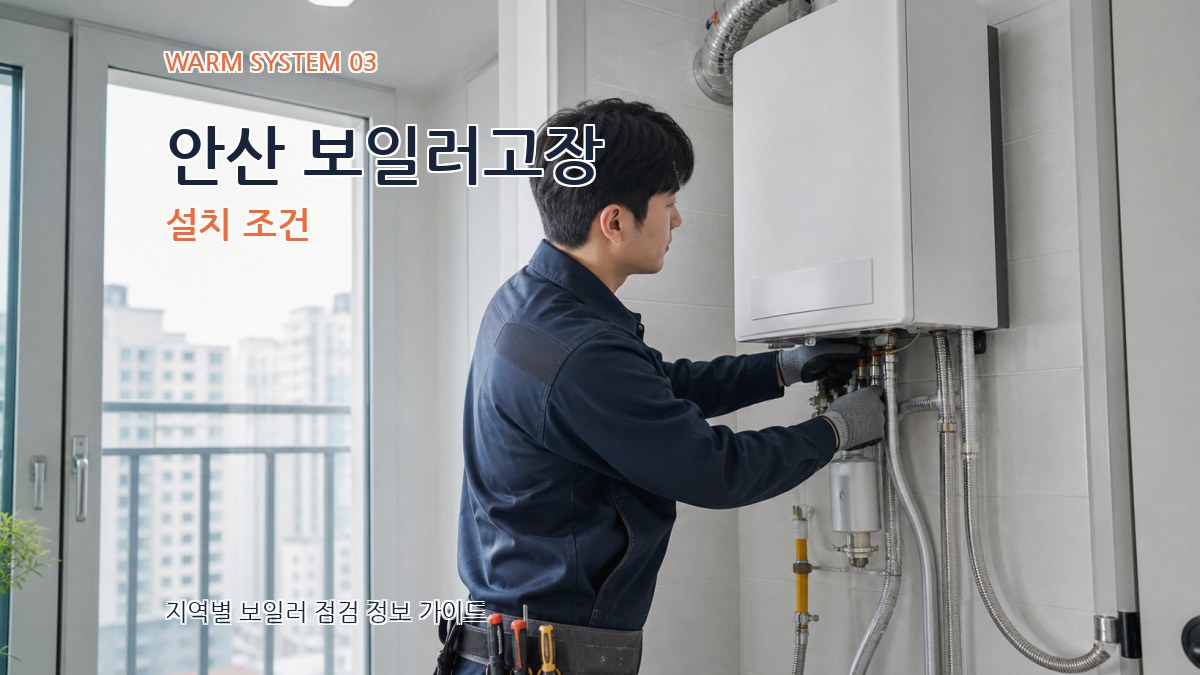 안산 보일러고장 설치 조건