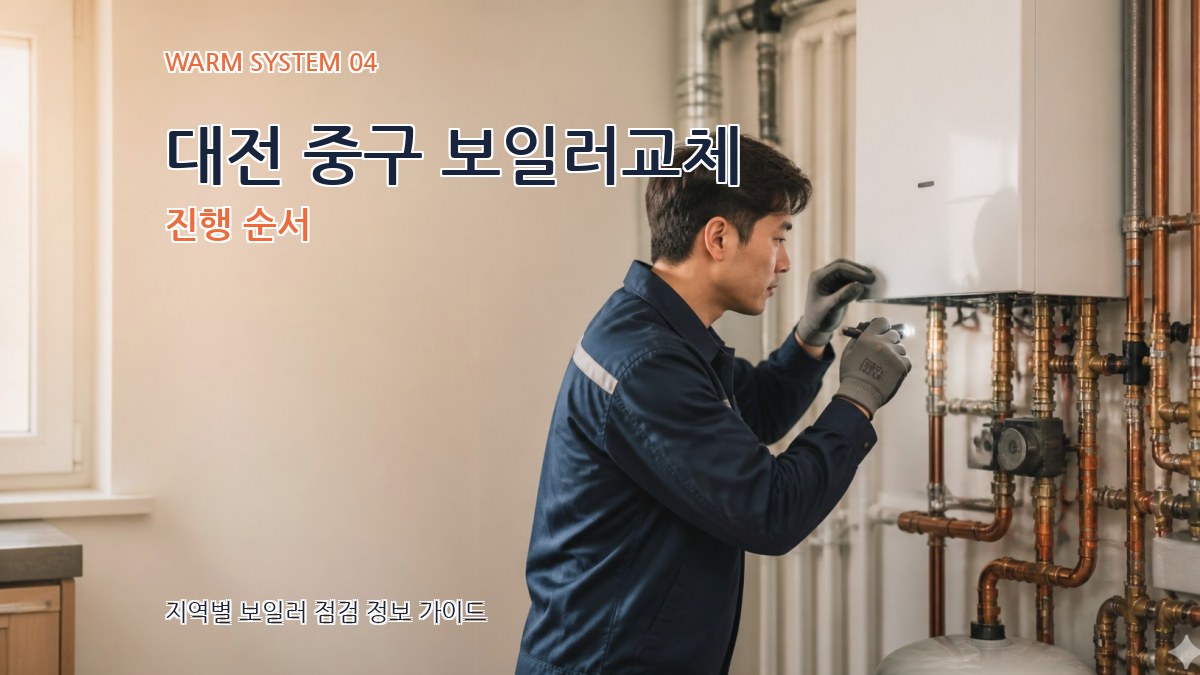 대전 중구 보일러교체 진행 순서