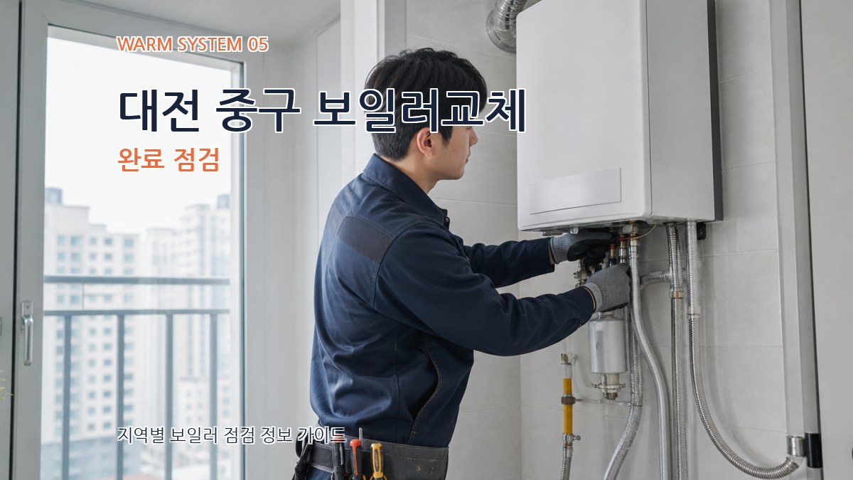 대전 중구 보일러교체 완료 점검